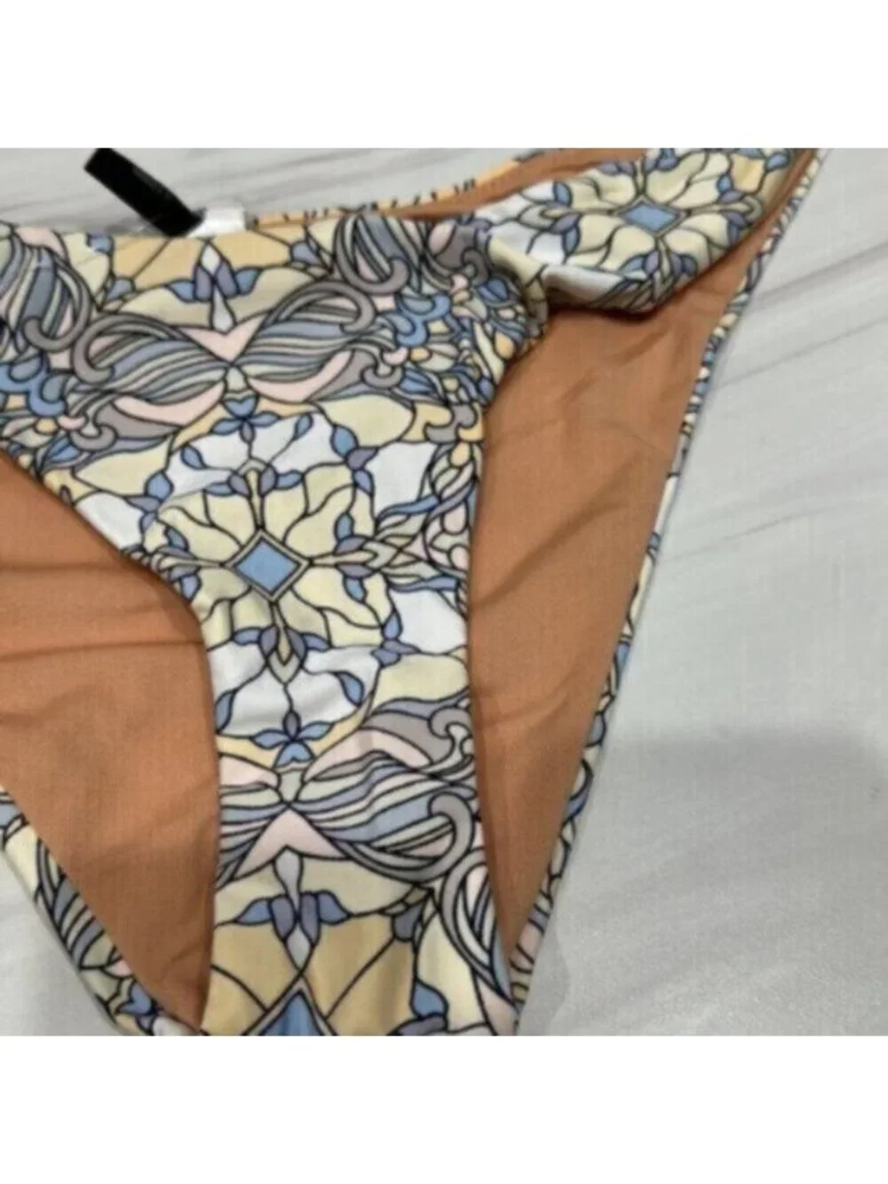 NWT J.Crew Blue & Orange Active Longline Swim Bikini Bottoms Size Small - Picture 3 of 5